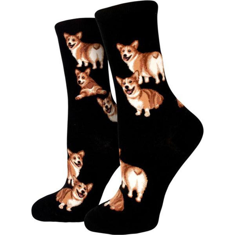 Corgi Butt Strut Crew Socks / Women's